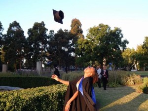 Image Me Tossing Graduation Hat