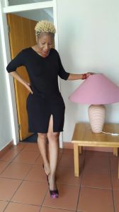 Image of myself wearing a nice black dress